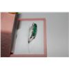 Image 2 : ONE LADIES STERLING SILVER FIVE (5) STONE EMERALD CUSTOM MADE RING, SET WITH FIVE (5) ROUND SHAPE