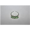 Image 2 : STERLING SILVER GARNET (TSAVORITE) RING, NATURAL GARNET 4.89 CARAT, OVAL CUT, SLIGHTLY INCLUDED,