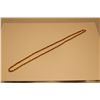 Image 1 : 14KT YELLOW GOLD- 46 CM LONG NECKLACE. 3.2MM DIAMETER, WEIGHT 4.6 GRAMS