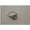 Image 1 : ONE LADIES 14KT WHITE GOLD ART DECO DIAMOND SET ENGAGEMENT OR DRESS RING. INCL. ONE OLD EUROPEAN