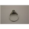 Image 2 : ONE LADIES 14KT WHITE GOLD ART DECO DIAMOND SET ENGAGEMENT OR DRESS RING. INCL. ONE OLD EUROPEAN
