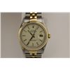 Image 3 : ONE MENS ROLEX OYSTER PERPETUAL, DATEJUST. THE WATCH HAS AN AUTOMATIC CHRONOMETER MOVEMENT WITH A