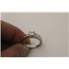 Image 2 : ONE LADIES 14KT WHITE GOLD DIAMOND SET ENGAGMENT OR DRESS RING. THE RING IS 6MM WIDE AND FEATURES A