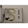 Image 2 : ONE PAIR OF 10KT GOLD EARRINGS. RETAIL $129.99