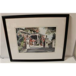 OLIVER B. MALANA  26" X 32" ORIGINAL WATERCOLOUR, "THE FMOUS HYCROFT MANSION" DATED 2000