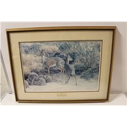 ROBERT BATEMAN, 26" X 17" LIMITED EDITION FRAMED PRINT "DIK DIKS", NUMBERED 443/500