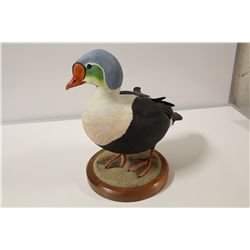 HAND CARVED COLOURFUL BEAK WATERFOWL