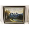 Image 1 : UNSIGNED 28" X 22" FRAMED LANDSCAPE, OIL ON CANVAS