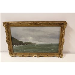 DAVID JAMES (BRITISH FL. 1881-92) OIL ON CANVAS, SIGNED AND DATED LOWER "D. JAMES '83" 12" X 20"