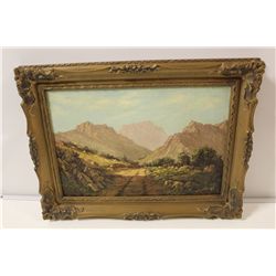 ANTON STRAUSS (SOUTH AFRICA 20TH CENTURY) OIL ON BOARD, SIGNED LOWER RIGHT "ANTON STRAUSS"