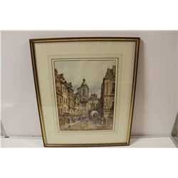 NEIL STUART CRICHTON (BRITISH 19TH CENTURY) WATERCOLOUR, RUE DE LA GROUE HORLOGE, ROUEN