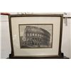 Image 1 : UNSIGNED ETCHING, 18TH CENTURY, VIEW OF THE COLOSSEUM. 6.5" X 9"