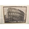 Image 2 : UNSIGNED ETCHING, 18TH CENTURY, VIEW OF THE COLOSSEUM. 6.5" X 9"