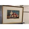 Image 1 : WATERCOLOUR, SIGNED MIDDLE RIGHT "J.R." ENGLISH CIRCA 1860. STILL LIFE WITH RED APPLES.