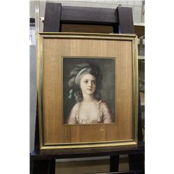 PORTRAIT OF A YOUNG WOMAN PRINT