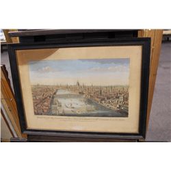 THOMAS BOWLES (BRITISH C. 1712-?) PRINTED FOR ROB SAYER. A GENERAL VIEW OF LONDON NEXT RIVER THAMES