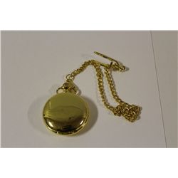 LOUIS DELON POCKET WATCH WITH SEE THROUGH MECHANICAL MOVEMENT