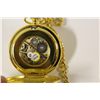 Image 3 : LOUIS DELON POCKET WATCH WITH SEE THROUGH MECHANICAL MOVEMENT