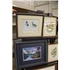 Image 1 : LOT OF 4 SMALL FRAMED WILDLIFE PRINTS INCL. FRED BUCHWITZ AND SCOT KENNEDY