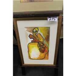 2 FRAMED ORIGINAL ACRYLIC ON PAPER MIRO MATIASKO '92