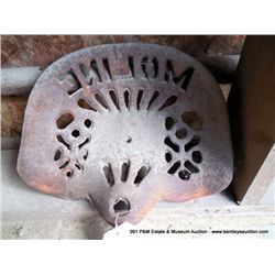 MOLINE CAST IRON TRACTOR SEAT