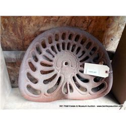 MOLINE CAST IRON TRACTOR SEAT