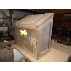 METAL ACCOUNT REGISTER BOX