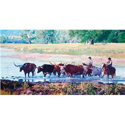 Wayne Justus-Crossing the Brazos