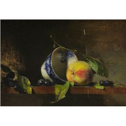 David A. Leffel-Flo-Blue and Peach