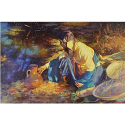 Thomas P. Darro-By the Stream