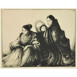 Gene Kloss-Apache Women at the Fiesta