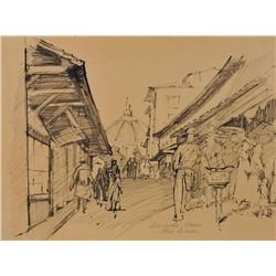 Clark Hulings-Ponte Vecchio, Florence Italy