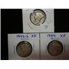 Image 1 : 1941-S,42-S & 44 MERCURY DIMES