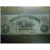 Image 1 : 1862 $1 VIRGINIA TREASURY NOTE OBSOLETE BANK NOTE