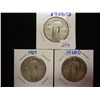 Image 1 : 1926-S,27 & 28-D STANDING LIBERTY QUARTERS