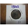 Image 1 : 1865 THREE CENT PIECE (NICKEL)