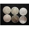 Image 1 : 1850,51,52,53,54 & 57 SEATED LIBERTY DIMES