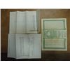 Image 2 : 3 VINTAGE STOCK CERTIFICATES SEE DESCRIPTION