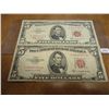 Image 1 : 1953-B & 63 $5 US NOTES RED SEALS