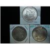 Image 1 : 1887 UNC, 1887-O & 1899-O UNC MORGAN SILVER $'S