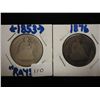 Image 1 : 1853 & 1876 SEATED LIBERTY QUARTERS