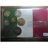 Image 1 : 1986 MEXICO 7 COIN MINT SET ORIGINAL MINT PACKAGE