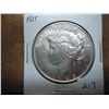 Image 1 : 1925 PEACE SILVER DOLLAR BU