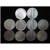 Image 2 : 10 ASSORTED MERCURY DIMES