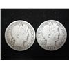 Image 1 : 1908-D & 09-S BARBER HALF DOLLARS