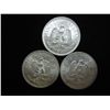 Image 2 : 1943 & 2-1944 MEXICAN SILVER 50 CENTAVOS