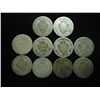 Image 2 : 10 ASSORTED 1890'S SEATED LIBERTY DIMES