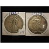 Image 1 : 1933-S & 35-D WALKING LIBERTY HALF DOLLARS