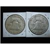 Image 2 : 1953-S & 56 FRANKLIN HALF DOLLARS