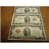 Image 1 : 1928-G,53-C & 63 $2 US NOTES RED SEALS